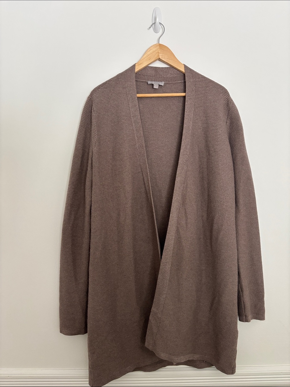 Women's Open-Front Knit Cardigan - Taupe